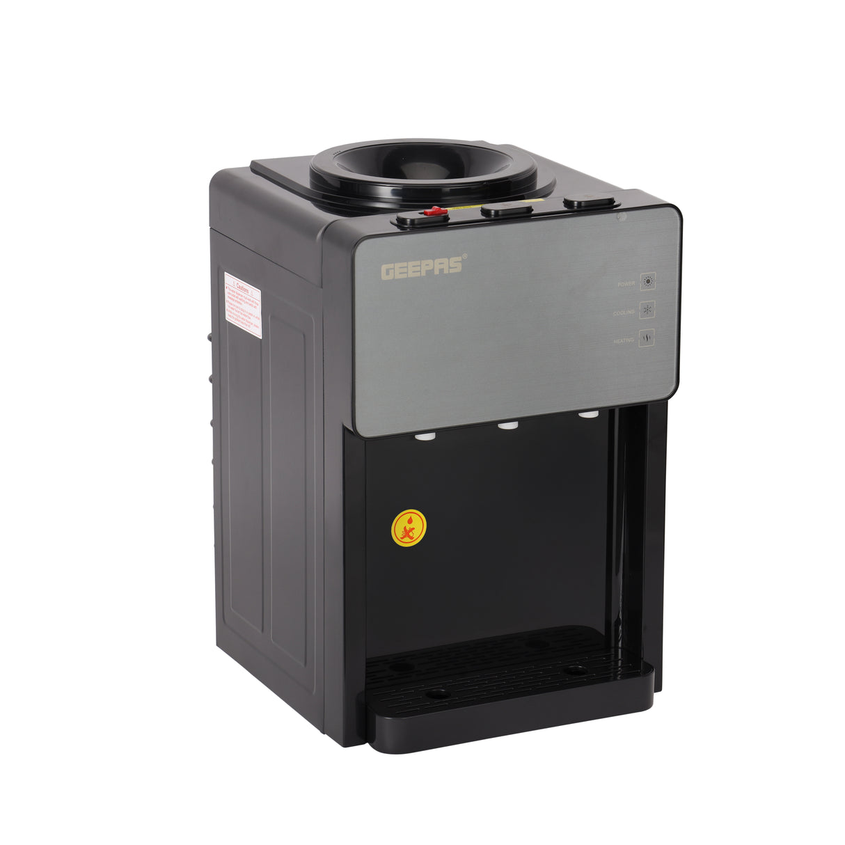 Geepas GWD17044 Tabletop Water Dispenser|Hot, Cold & Normal Water |3-Tap Design| Child Safety Lock|SUS304 Stainless Steel Tank & Dry Heating Protection for Home & Office