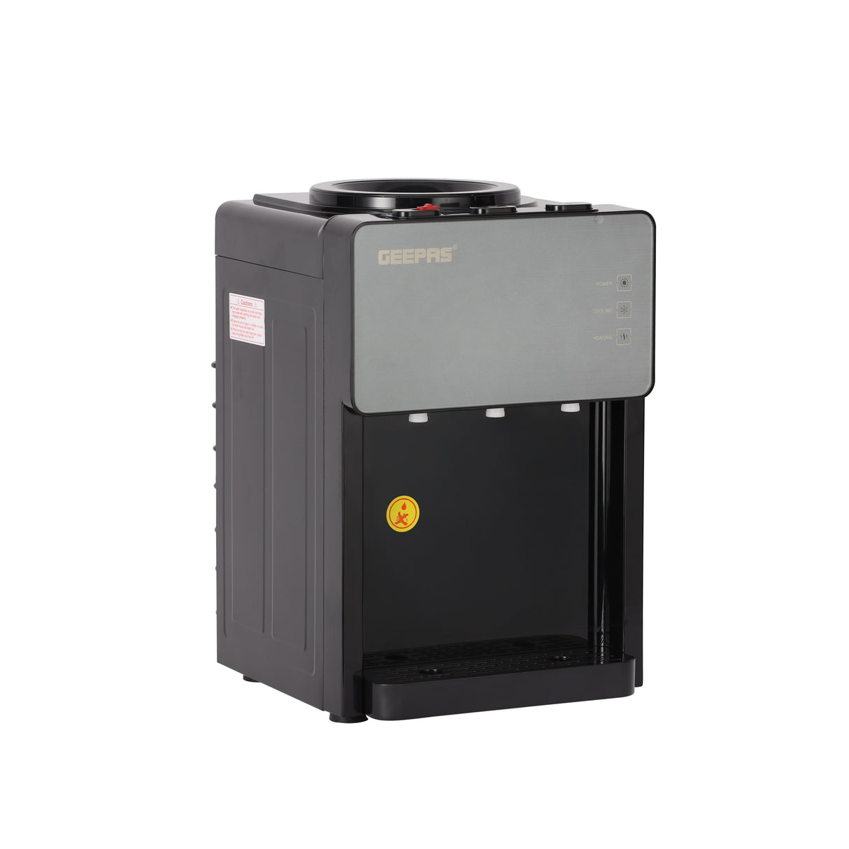 Geepas GWD17044 Tabletop Water Dispenser|Hot, Cold & Normal Water |3-Tap Design| Child Safety Lock|SUS304 Stainless Steel Tank & Dry Heating Protection for Home & Office