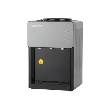 Geepas GWD17044 Tabletop Water Dispenser|Hot, Cold & Normal Water |3-Tap Design| Child Safety Lock|SUS304 Stainless Steel Tank & Dry Heating Protection for Home & Office