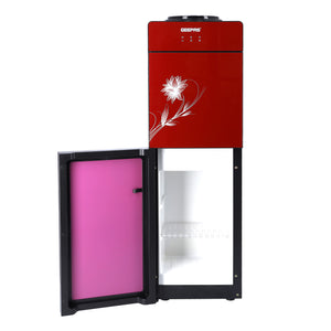 Geepas GWD8343 Hot & Cold Water Dispenser with Stainless Steel Tank | Fast Cooling Compressor| Energy Efficient Performance & Built-In Storage Cabinet for Home & Office