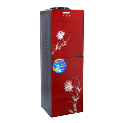 Geepas GWD8343 Hot & Cold Water Dispenser with Stainless Steel Tank | Fast Cooling Compressor| Energy Efficient Performance & Built-In Storage Cabinet for Home & Office