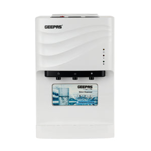 Geepas GWD8358 Water Dispenser | Hot, Cold & Normal Water Function | Child Safety Button| Stainless Steel Water Tank| Efficient Cooling & Heating for Home and Office Use