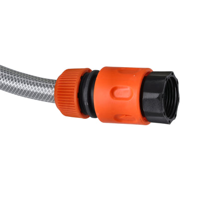 Geepas GWH59056 30M Automatic Water Hose Reel | Auto Retract System | Stop-Anywhere Lock | 180° Swivel Bracket | Anti-Twist Track | Full Hose Fittings & Ready to Use