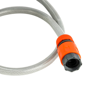 Geepas GWH59267 10M Auto Retractable Water Hose Reel | Stop-Anywhere Lock | 180° Swivel Wall Mount | PVC Hose | Spray Nozzle & Full Garden Fittings for Outdoor Use