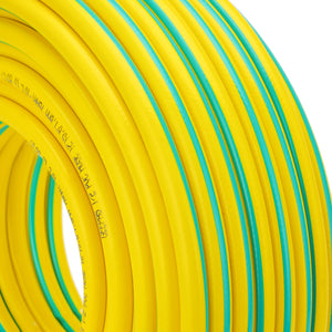 Geepas 1/2 PVC Hose- GWH61154| 50 M, 3-Layer Construction with High Flexibility| Suitable for 7 Bar Pressure, Heat Resistance -10–65 °C| Yellow and green, 1 Year Warranty