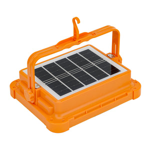 Geepas Rechargeable LED Work Light GWL53041 | 288 LEDs with White, Warm, Blue & Red Modes | Solar Panel, Energy-Saving, Long Life & Stable Performance | 2-Year Warranty