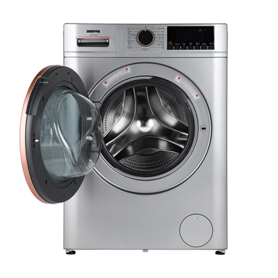 Geepas 10 KG Front Load Washing Machine- GWMF1041SRG/ Fully Automatic, equipped with Multiple Programs including Quick Wash, Delay End, Allergy Care, Cotton, etc