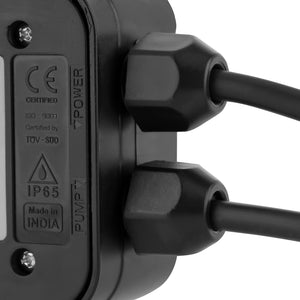Geepas Automatic Pump Controller GWPC2.0HP-240 | Premium Build, Starting Pressure 1.5 bar, Max Pressure 10 bar | Ideal for Industrial, Agricultural & Domestic Use | Black