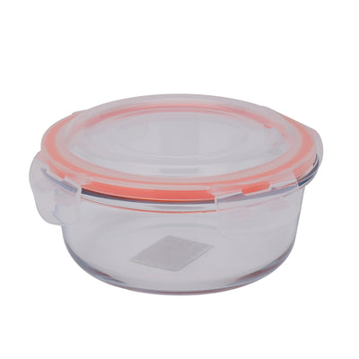 Royalford RF9502 Glass Airtight Container | Borosilicate Heat-Resistant Food Storage Box | Lock Lid | Leakproof Design | Microwave, Freezer &  Dishwasher Safe Design