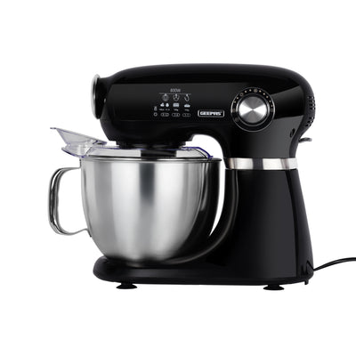 Geepas GSM43013 3-in-1 Stand Mixer 5L | 800W, 7-Speed Kitchen Mixer |  Stainless Steel Bowl | 3-in-1 functionality  | Stainless steel wire whisk attachment |Tilt-head design
