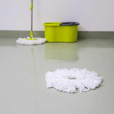 Royalford RF9871 42cm Microfiber Mop Head | Super Absorbent Fibers for Scratch-Free Cleaning| Ideal for Wood, Tile & Marble Floors| Durable & Easy to Clean Replacement
