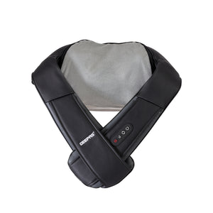 Geepas GM86106 Neck & Shoulder Massager | Shiatsu Massage with Rechargeable Battery, Heat Function, Multi-Speed Settings, Portable & Ergonomic Design for Relaxation