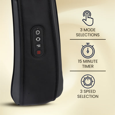 Geepas GM86106 Neck & Shoulder Massager | Shiatsu Massage with Rechargeable Battery, Heat Function, Multi-Speed Settings, Portable & Ergonomic Design for Relaxation
