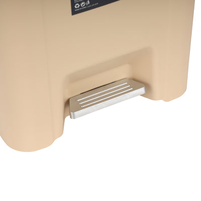 Royalford RF12247 18L Plastic Dust Bin | Foot Pedal & Double Lid for Home, Kitchen & Office Use | Hands-Free Hygienic Waste Disposal with Durable Premium Design