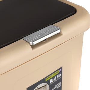 Royalford RF12247 18L Plastic Dust Bin | Foot Pedal & Double Lid for Home, Kitchen & Office Use | Hands-Free Hygienic Waste Disposal with Durable Premium Design