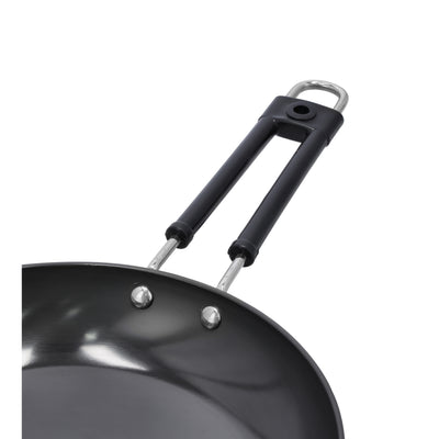 Royalford RF10010 Hard Anodized Frypan | 24cm | Heavy Gauge Virgin Aluminium | 3 Layer Durable Construction | 3mm Thickness | Even Heat Distribution| Ergonomic Handle