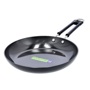 Royalford RF10012 Hard Anodized Frypan 28cm |Heavy Gauge Virgin Aluminium Cookware |  3 Layer Durable Construction |3mm Thickness | Even Heat Distribution| Easy to Clean