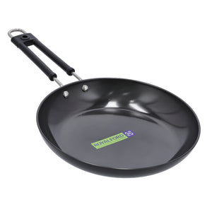 Royalford RF10012 Hard Anodized Frypan 28cm |Heavy Gauge Virgin Aluminium Cookware |  3 Layer Durable Construction |3mm Thickness | Even Heat Distribution| Easy to Clean