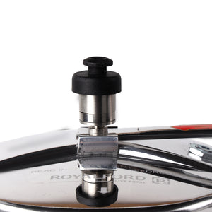 Royalford RF10014 7L Aluminium Inner Lid Pressure Cooker | Virgin Aluminium Body | Improved Pressure Regulator | Free Extra Gasket & Safety Valve | Efficient Cooking