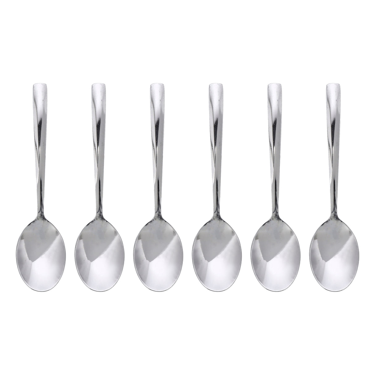 Royalford RF10067 Stainless Steel Tea Spoon Set | 6 Pieces | Premium Polished Cutlery for Tea & Coffee |Non-Magnetic Rust Resistant Spoons for Daily Dining & Desserts