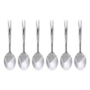 Royalford RF10067 Stainless Steel Tea Spoon Set | 6 Pieces | Premium Polished Cutlery for Tea & Coffee |Non-Magnetic Rust Resistant Spoons for Daily Dining & Desserts