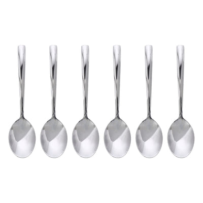 Royalford RF10067 Stainless Steel Tea Spoon Set | 6 Pieces | Premium Polished Cutlery for Tea & Coffee |Non-Magnetic Rust Resistant Spoons for Daily Dining & Desserts