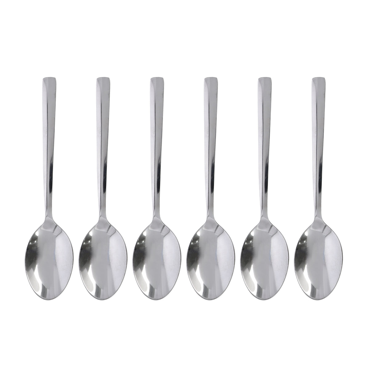 Royalford RF10068 Stainless Steel Table Spoon Set 6 Pcs | Durable Rust-Resistant Cutlery | Comfortable Grip | Safe Edges | Elegant Design & Longlasting Performance