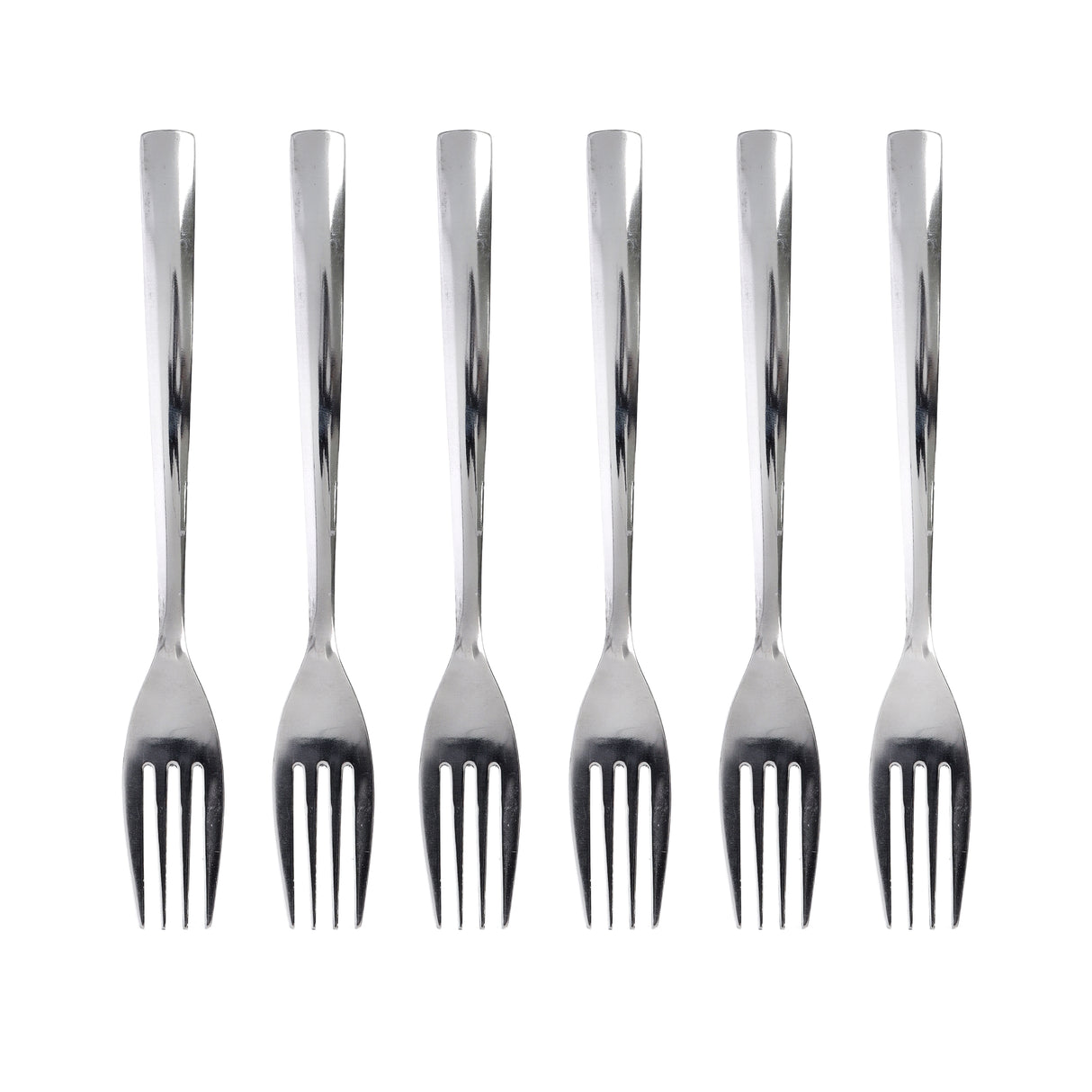 Royalford RF10069 Stainless Steel Table Fork Set 6 Pcs | Strong Durable Rust-Resistant Dining Cutlery | Comfortable Grip | Safe Edges & Elegant Long Lasting Design