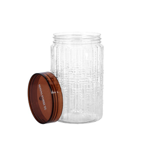 Royalford RF10075 Christy Clear Canister| 1000ML Capacity | Airtight Food Storage Container  with Secure Lid | Durable Transparent Kitchen Jar for Dry Foods & Essentials