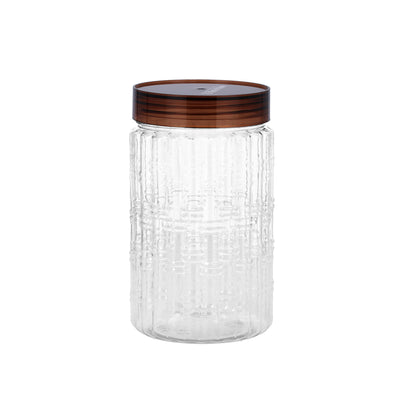 Royalford RF10075 Christy Clear Canister| 1000ML Capacity | Airtight Food Storage Container  with Secure Lid | Durable Transparent Kitchen Jar for Dry Foods & Essentials