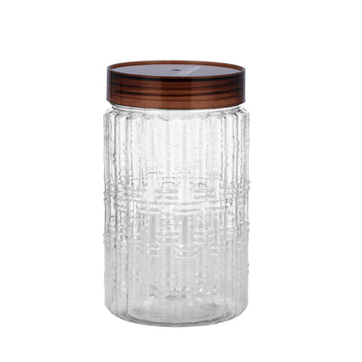 Royalford RF10076 Christy Clear Canister 1500ML | Transparent Kitchen Storage Jar | Secure Lid for Dry Food, Cereals, Rice, Pulses, Snacks & Pantry Organisation Use