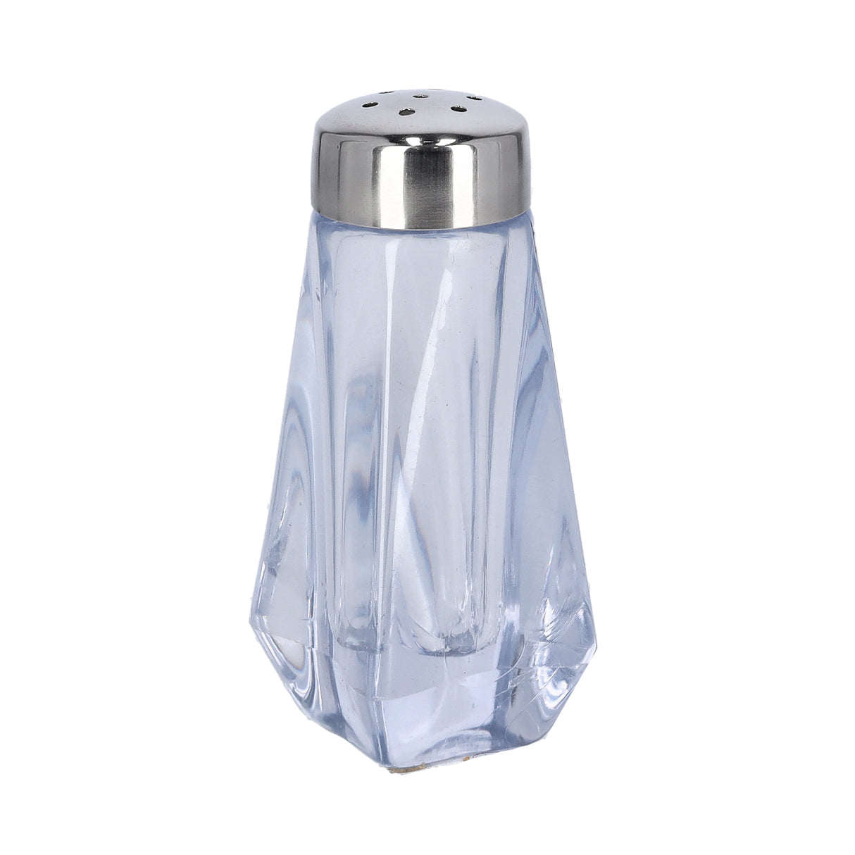 Royalford RF10077 Crystalia Pepper Shaker Clear Glass Seasoning Shaker | Stainless Steel Lid for Dining Table | Restaurant Use | Elegant Design | Durable & Easy Dispensing
