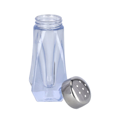 Royalford RF10077 Crystalia Pepper Shaker Clear Glass Seasoning Shaker | Stainless Steel Lid for Dining Table | Restaurant Use | Elegant Design | Durable & Easy Dispensing