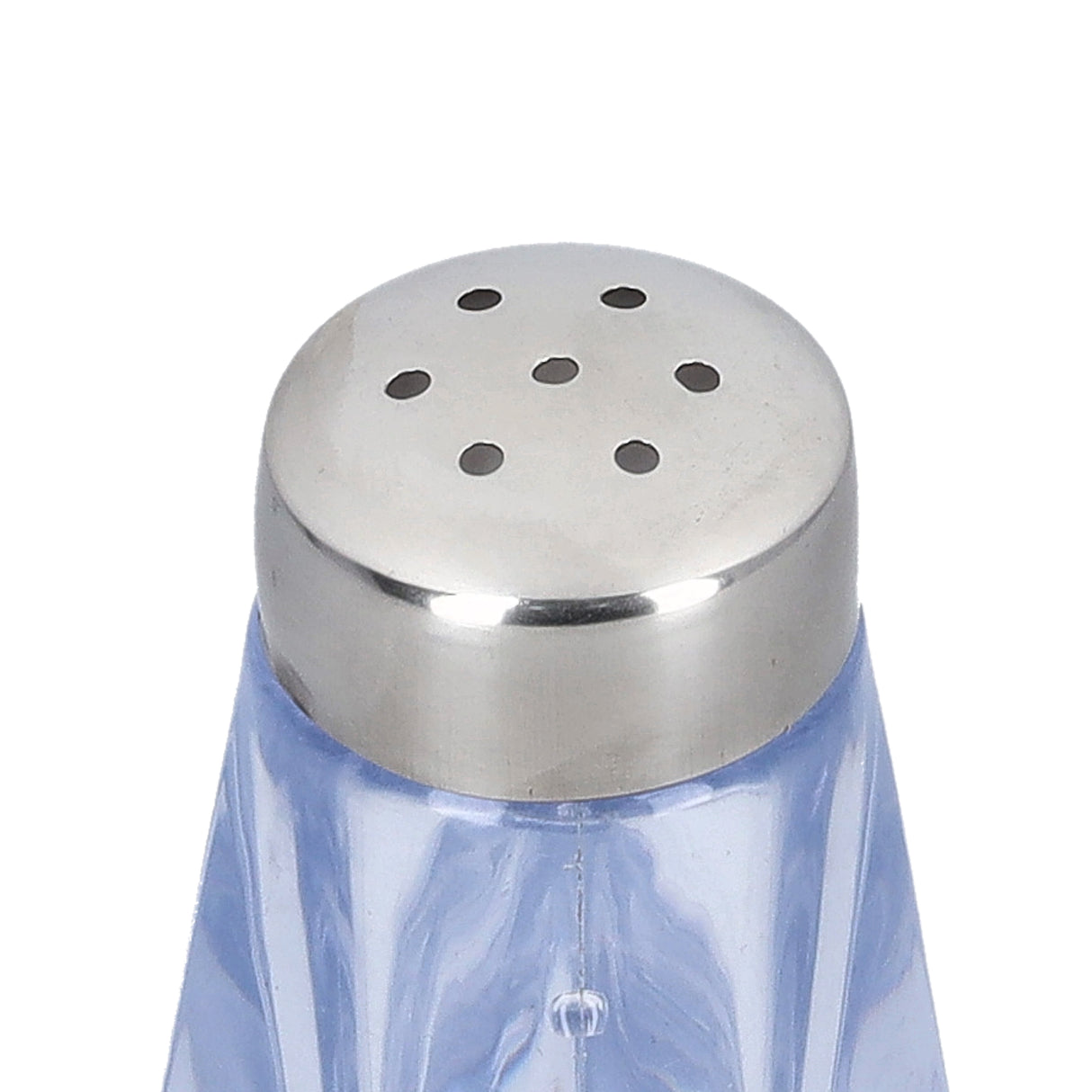Royalford RF10077 Crystalia Pepper Shaker Clear Glass Seasoning Shaker | Stainless Steel Lid for Dining Table | Restaurant Use | Elegant Design | Durable & Easy Dispensing