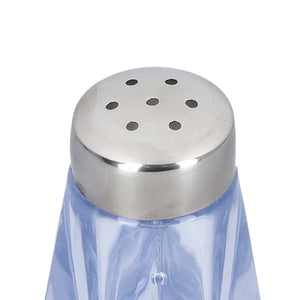 Royalford RF10077 Crystalia Pepper Shaker Clear Glass Seasoning Shaker | Stainless Steel Lid for Dining Table | Restaurant Use | Elegant Design | Durable & Easy Dispensing
