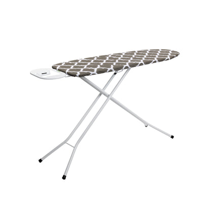 Royalford Angelo Ironing Board RF10090 | Adjustable Height Heavy Duty Ironing Board | 100% Cotton Cover | 8mm Foam Padding | Foldable Steel Frame | Perfect for Home Use