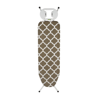 Royalford Angelo Ironing Board RF10090 | Adjustable Height Heavy Duty Ironing Board | 100% Cotton Cover | 8mm Foam Padding | Foldable Steel Frame | Perfect for Home Use