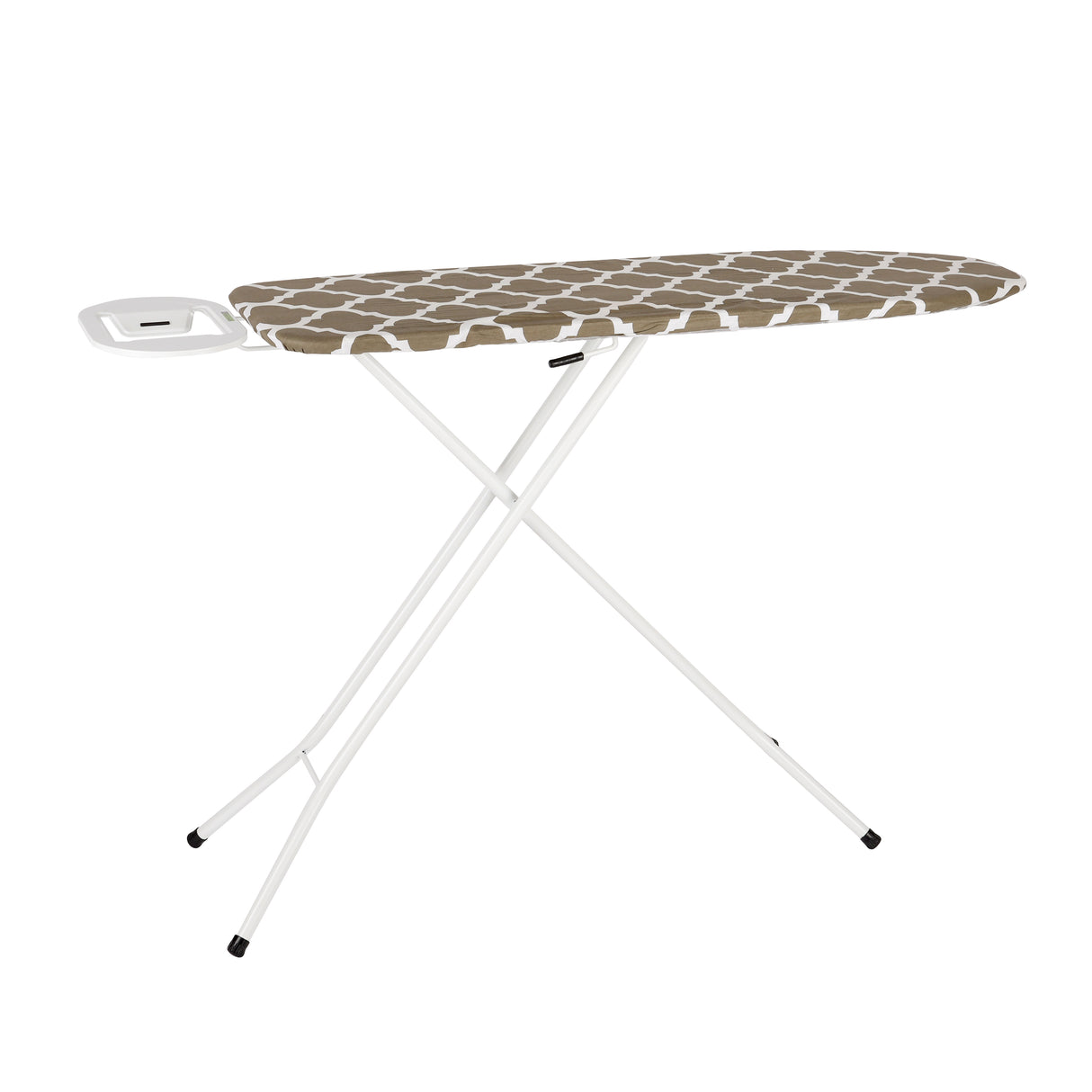 Royalford Angelo Ironing Board RF10090 | Adjustable Height Heavy Duty Ironing Board | 100% Cotton Cover | 8mm Foam Padding | Foldable Steel Frame | Perfect for Home Use