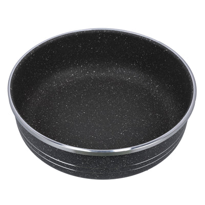 Royalford RF10095 28cm Rolling Edge Round Baking Pan | Forged Aluminium Granite Non-Stick Bakeware | 5-layer construction  | Reinforced 5.0mm rolling edge | Lightweight