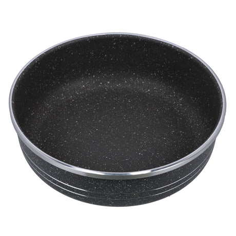 Royalford RF10095 28cm Rolling Edge Round Baking Pan | Forged Aluminium Granite Non-Stick Bakeware | 5-layer construction  | Reinforced 5.0mm rolling edge | Lightweight