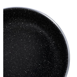 Royalford RF10095 28cm Rolling Edge Round Baking Pan | Forged Aluminium Granite Non-Stick Bakeware | 5-layer construction  | Reinforced 5.0mm rolling edge | Lightweight