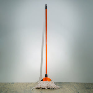 Royalford RF10102 Microfibre Floor Mop | PVC Coated Wooden Handle Super Absorbent Cleaning Mop for Tiles, Marble, Wood & Stone Floors | Easy Cleaning & Fast Drying