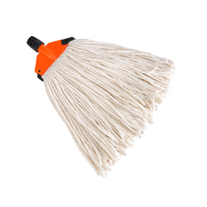 Royalford RF10102 Microfibre Floor Mop | PVC Coated Wooden Handle Super Absorbent Cleaning Mop for Tiles, Marble, Wood & Stone Floors | Easy Cleaning & Fast Drying