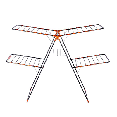 Royalford RF10121 EXI 5 Layer Jumbo Cloth Dryer | Heavy-Duty Foldable Multi-Level Clothes Drying Rack |  Rust-Proof | Steel Frame| Space Saving Design for Home use