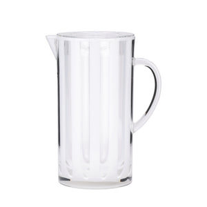 RoyalFord RF10134 Reem 2.4L Acrylic Water Jug | BPA-Free, Shatter-Resistant Beverage Pitcher with Lid | Ergonomic Handle | Wide Mouth Opening | Versatile Everyday Use