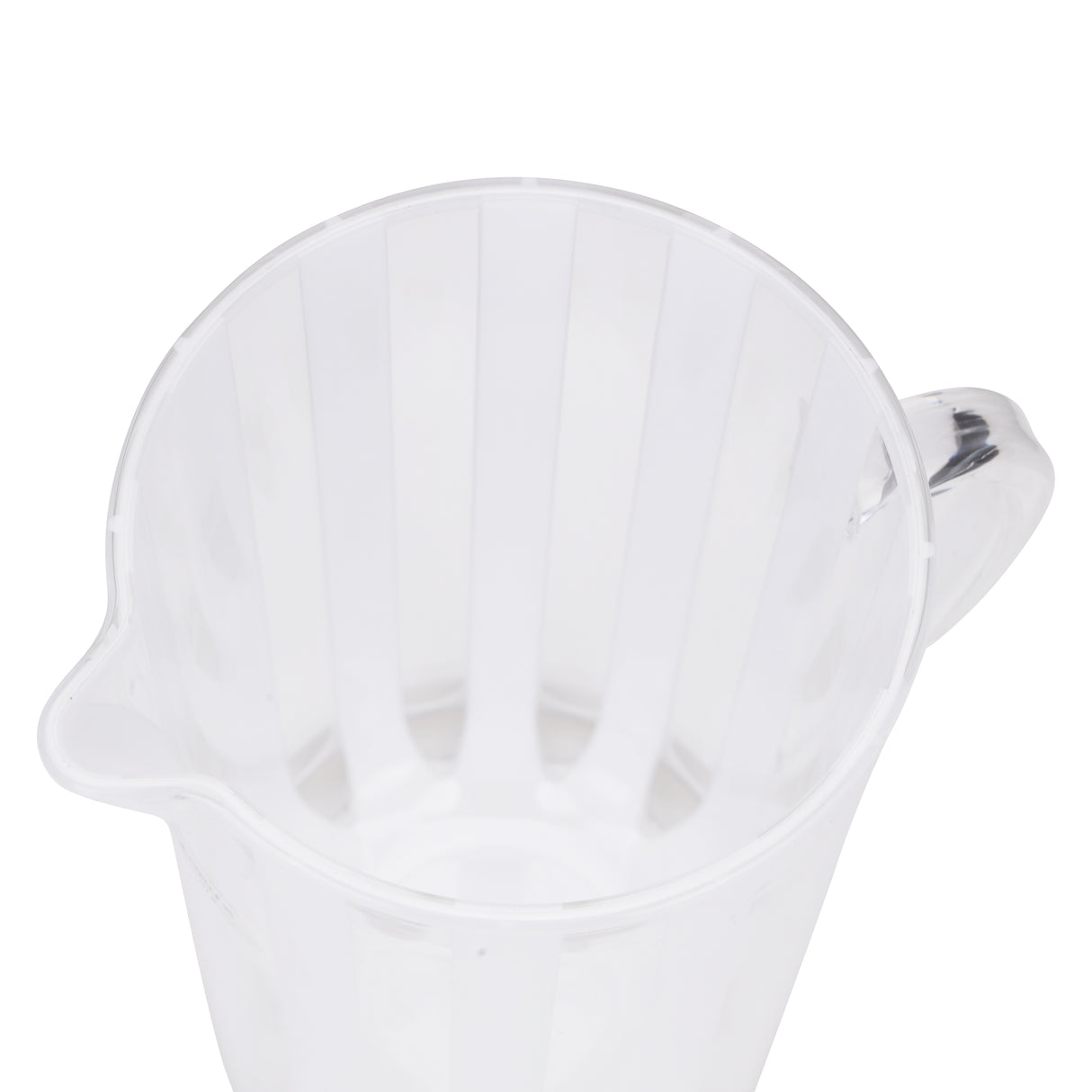 RoyalFord RF10134 Reem 2.4L Acrylic Water Jug | BPA-Free, Shatter-Resistant Beverage Pitcher with Lid | Ergonomic Handle | Wide Mouth Opening | Versatile Everyday Use
