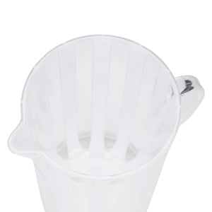 RoyalFord RF10134 Reem 2.4L Acrylic Water Jug | BPA-Free, Shatter-Resistant Beverage Pitcher with Lid | Ergonomic Handle | Wide Mouth Opening | Versatile Everyday Use