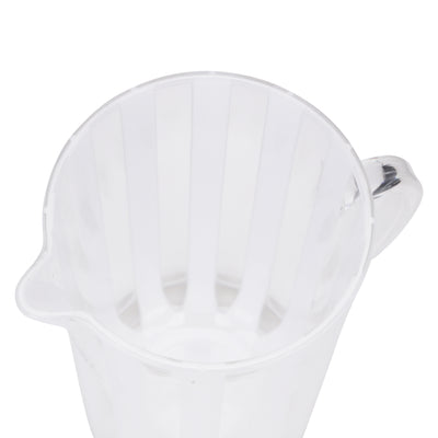 RoyalFord RF10134 Reem 2.4L Acrylic Water Jug | BPA-Free, Shatter-Resistant Beverage Pitcher with Lid | Ergonomic Handle | Wide Mouth Opening | Versatile Everyday Use
