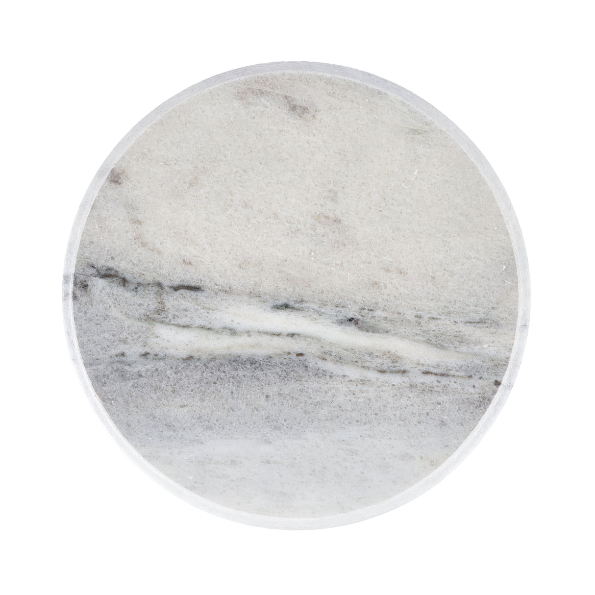 Royalford RF10140 Marble Chapati Table | 100% Natural White Marble Rolling Board for Roti, Chapati & Paratha | Heavy Duty Round Chapati Table | Heavy & Stable Base