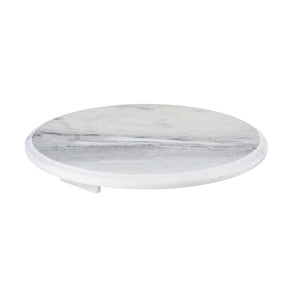 Royalford RF10140 Marble Chapati Table | 100% Natural White Marble Rolling Board for Roti, Chapati & Paratha | Heavy Duty Round Chapati Table | Heavy & Stable Base